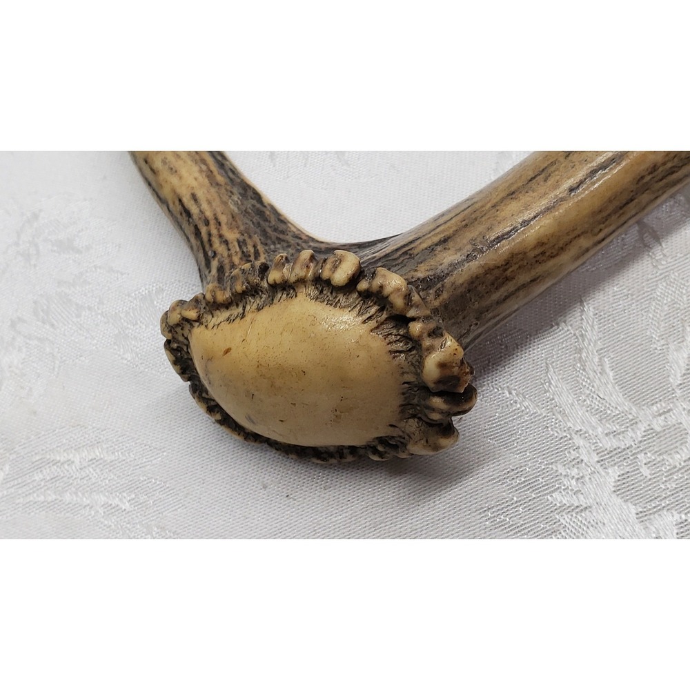 Vtg Antique Antler Stag Handle Knobby Walking Stick Cane Old 33.5 Black Forest - Picture 4 of 8